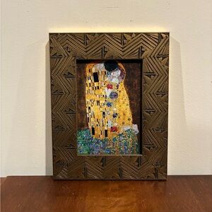 Gustav Klimt The Kiss Gold Framed Print 8x10 Vintage Art Nouveau Lovers Wall Art